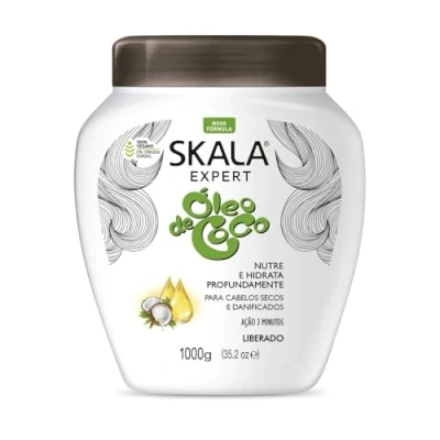 Image de Skala Expert Masque/après shampoing à l&#039;huile de noix coco 1 kg 100% végétalien Nourrit et hydrate en profondeur.