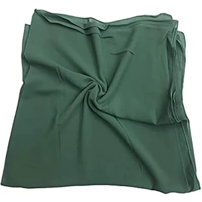 Image de KAV Hijab uni élégant en mousseline de soie pour femme Changeur et couleur Grande couverture cheveux filles Châle, bleu océan, 70x170 cm (Approx)