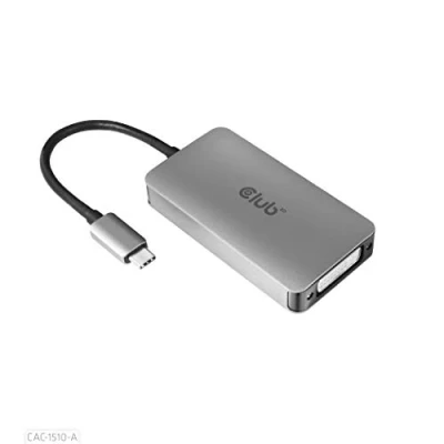 Image de Club 3D CAC 1510 A Adaptateur Gen1 Type C vers Dual Link DVI D HDCP Off Version Active S/B pour ecrans Apple Cinema