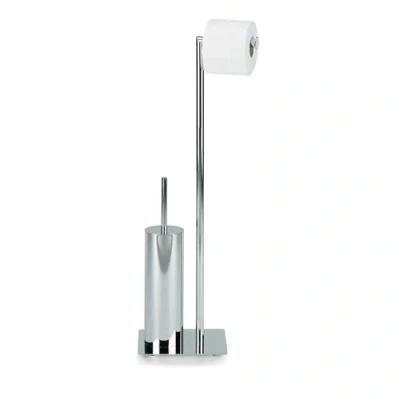 Image de Kela 22490 set WC support papier toilette + brosse, métal chromé brillant, &#039;Style&#039;, Argent