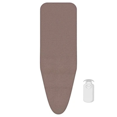 Image de LaundrySpecialist Housse de planche à repasser ultra réfléchissante 100 % coton BCI 136 x 51 cm Disponible en 5 tailles Avec couche mousse extra épaisse Confort repassage