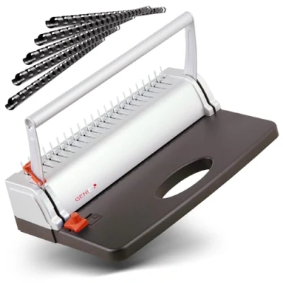 Image de Genie CB 800 Relieuse pour baguettes spirale max. 145 feuilles format A4 avec reliures en plastique Argent/noir
