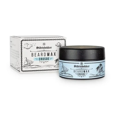 Image de Störtebekker Premium Beard Wax soigne la barbe et met en forme Pot de 50ml 100% compostable Cire à hommes avec parfum agréable Baume barbe/Cire Soins Made in