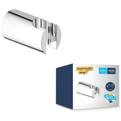 Image de GROHE Vitalio Universal Support de Douche Mural Universel Non ajustable, Brillance Longue Durée, Chromé, 26102000