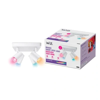 Image de WiZ spots LED Wi Fi IMAGEO couleur, 4x5W, Blanc, fonctionne avec Alexa, Google Assistant et Apple HomeKit