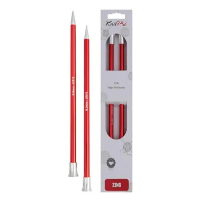 Image de KnitPro Nova Aiguilles Tricoter Zing Simple, en Aluminium, Multicolore, KP47337 40 x 0.9 cm