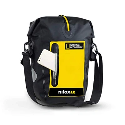 Image de Nilox NXBAGBIKENAT Sac à dos de cyclisme Noir, Jaune Neuf