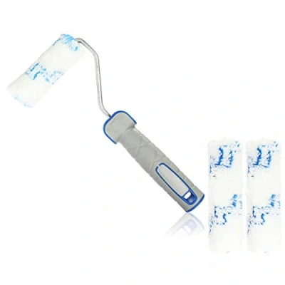 Image de com four® Ensemble de Rouleaux Peinture composé 1x Support et 3X Rouleau à Poils Moyens 10 cm, 25 Rechange
