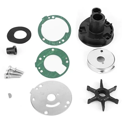 Image de Kit de réparation pompe à eau, Qiilu eau moteur hors bord en acier inoxydable 689 W0078 adapté pour 25/30 HP