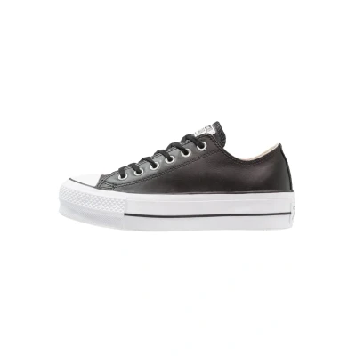 Image de Converse Chuck Taylor ALL STAR LIFT Clean Baskets basses, Femme, Taille: 36, Black/white Cuir
