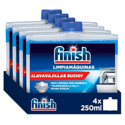 Image de Finish nettoyant en profondeur pour machine liquide contre le calcaire et la graisse un lave vaisselle propre Lot économique de 4 x 250 ml