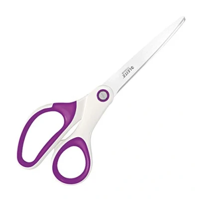 Image de Leitz Ciseaux Titane, Droitiers ou Gauchers (Ambidextre), 8 x 1,7 25 cm, Fournitures de Bureau, Grip Ergonomique, Gamme WOW, Violet 53192062