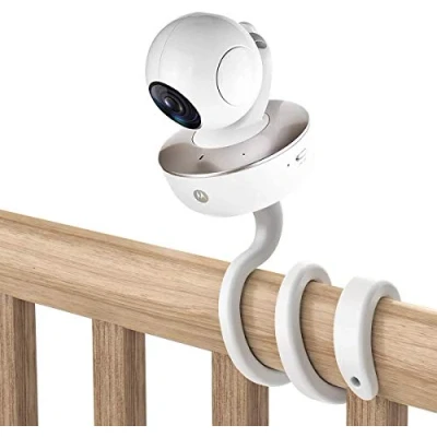 Image de HOLACA Support Universel pour Arlo/GHB Babyphone Caméra 4.3 inches/Motorola Baby Monitor/Nannio Monitor/HelloBaby Multifonction Toutes Les Autres caméras avec à vis 1/4(Blanc)