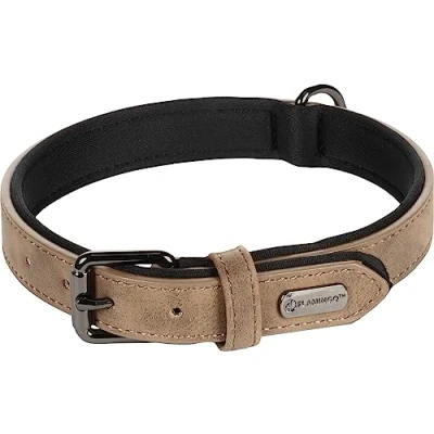 Image de Flamingo Collier de Chien 36 44 cm M Ajustable Similicuir avec Doublure intérieure en néoprène Doux Anti Traction très Confortable pour Votre