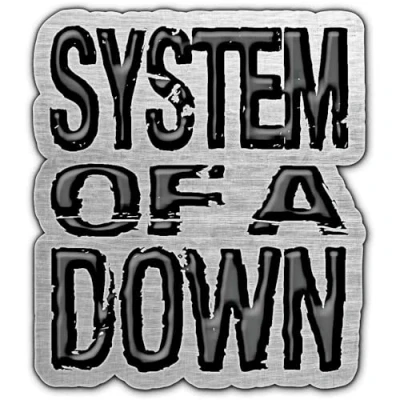 Image de System Of Down Band Logo Pin Badge Size One