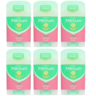 Image de Poudre Avancée Mitchum Déodorant Anti Transpirant Frais Stick 41G (Lot de 6)