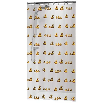 Image de Sealskin Duckling, Rideau de douche, PEVA, 180x200 cm, Jaune