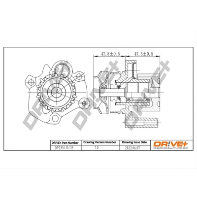 Image de Pompe à eau, refroidissement du moteur Dr!ve+ DP2310.10.113