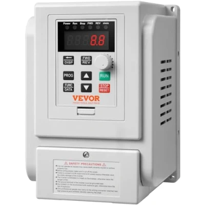 Image de VEVOR Variateur de Fréquence 4 kW Convertisseur 5 CV 18 A 0 400 Hz VFD avec Entrée Monophasé Sortie Triphasé Régulateur Contrôle Vitesse Refroidissement Rapide pour Moteur Machines