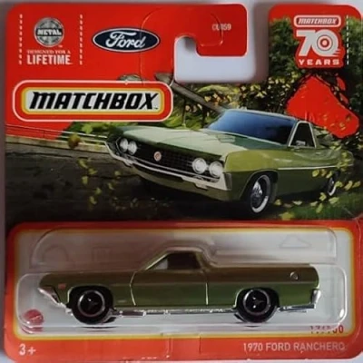 Image de Matchbox 1970 Ford Ranchero 17/100 Series 2023 Flake en métal vert