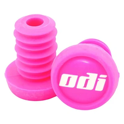 Image de ODI Bar End Plug de rechange bouchon Guidon 1 Paire (2) + Fan tic26 Stickers (Rose)