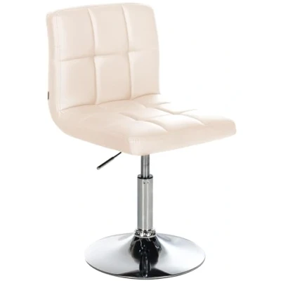 Image de CLP Chaise Lounge Design Palma V2 Similicuir I Rembourrée Pivotante Hauteur Réglable Coutures décoratives Charge Max 135 kg, Couleur:crème