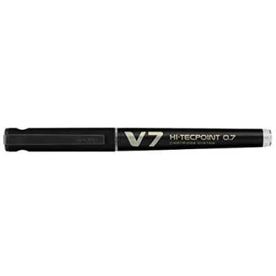 Image de PILOT Roller Rechargeable Hi TechPoint V7 Begreen Pte Moyenne Encre liquide Noir