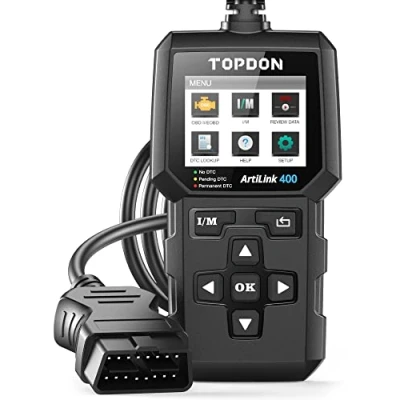 Image de Diagnostic Voiture TOPDON Artilink400 OBD2 Scanner Français 10 Fonctions OBDII Lecteur de Code Test d&#039;émission Smog/EVAP Voyant Contrôle du Moteur Mises à Jour Gratuite