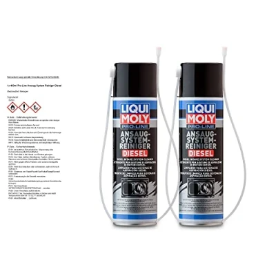 Image de Liqui Moly 5168 Pro Line Lot de 2 nettoyants pour système d&#039;aspiration diesel 400 ml