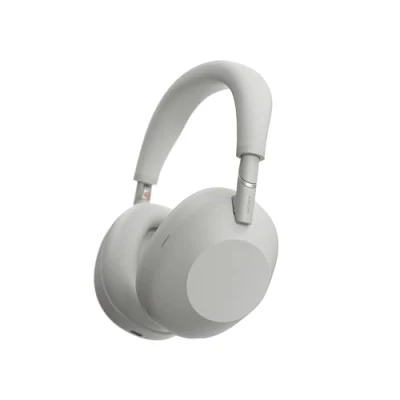 Image de Sony WH 1000XM6 Casque sans Fil Bluetooth à réduction de Bruit Noir, Son Hi Res Unique, Confortable, Conception Pliable, Etui résistant, 30h Autonomie, iOS &amp; Android Argent Platine