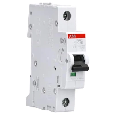 Image de ABB 2CDS251001R0254 Disjoncteur miniature System Pro M compact, mono pôle, type C, courant nominal 25 A, 88 mm H x 17,5 L 69 D