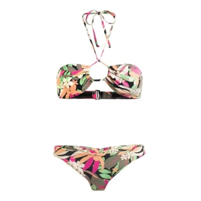 Image de Roxy PT Classics Fashion SET Bikini, Femme, Taille: XL, Anthracite palm song s
