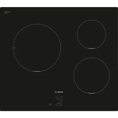 Image de Bosch PUC611AA5E Série 2 Table à Induction 3 foyers 60 cm Puissance 4600 W Noir