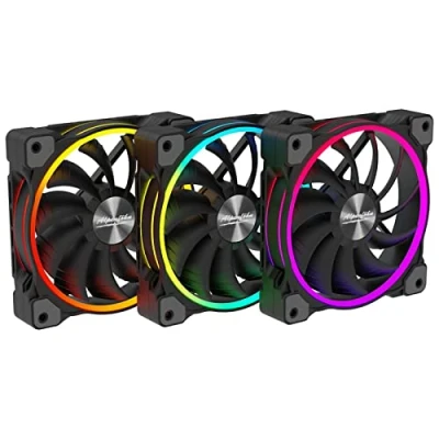 Image de Alpenfohn Wing Boost 3 Argb PWM Ventilateur triple Noir 140 mm