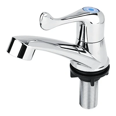 Image de DEWIN Robinet D&#039;eau Froide Simple ABS G1/2, Mitigeurs de Lavabo Chrome, Facile à Installer pour Salle Bain, Cuisine