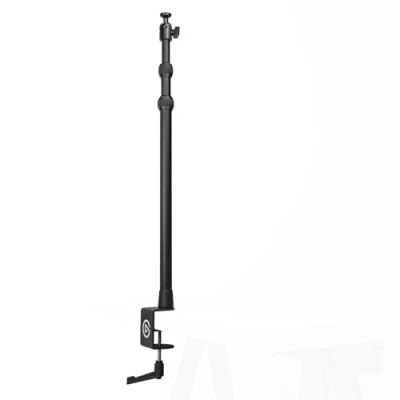 Image de Elgato Master Mount L, pince pour bureau haut de gamme avec perche télescopique jusqu’à 125 cm et filetage 1/4&quot; fixer des lumières, caméras micros, idéale streaming, visio studios