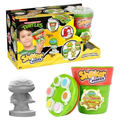 Image de Shaker Maker, Poudre Création de Personnages, Activité Artistique et Manuelle, Modèle Les Tortues Ninja, pour Enfants à partir 5 Ans, HK000, Multicolor