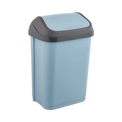 Image de keeeper poubelle avec couvercle pivotant, 10 l, 25,5 x 19 38 cm, Swantje, Blue (Nordic Blue)
