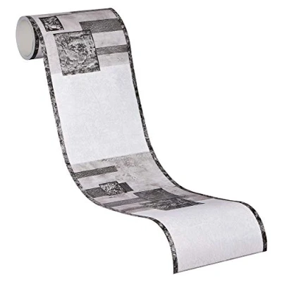 Image de A.S. Création Frise murale autocollant Stick Ups grisaille noir blanc 5,00 m x 0,13 900623