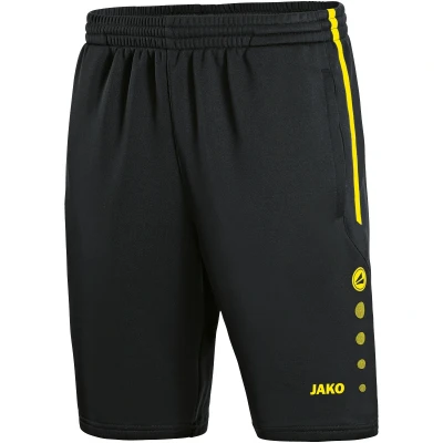 Image de Jako Short D&#039;entraînement pour Homme, Taille XL, Noir/Jaune Fluo