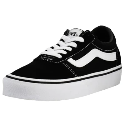 Image de Vans Femme Ward Baskets, (Suede/Canvas) Black/White, 42.5 EU