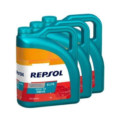 Image de Repsol Elite TDI 50501 5W 40 Huile moteur 5 l (15 litres)