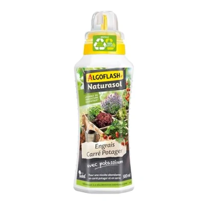 Image de ALGOFLASH NATURASOL Engrais Liquide Carré Potager, 500 mL, UAB, ALBIOCAR500