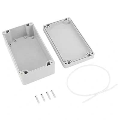Image de Boîte De Jonction 158x90x60mm/6,22x3,54x2,36pouce, Ip65 Boitier Electrique D&#039;instrument Clôture Projet D&#039;abs, Résistant à L&#039;eau, Antipoussière, Ignifuge, Antichoc