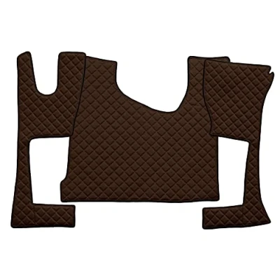 Image de F CORE Tapis de entierement Le Sol Camion compatibilité pour Mercedes ACTROS MP 4 01.11 01.19 Cabine 230cm Marron