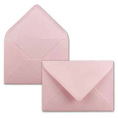 Image de 50x enveloppes C6 couleur: rose 11,4 x 16,2 cm fermeture: gommée pour papier A4, A5, A6 et invitations, salutations lettres FarbenFroh by GUSTAV NEUSER