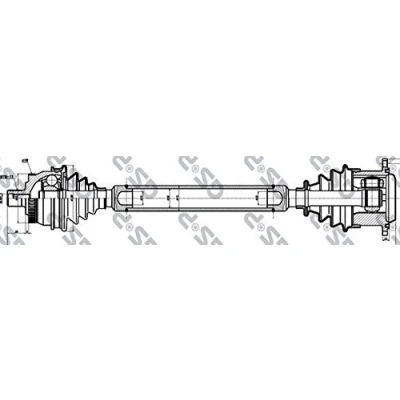 Image de GSP 203007 Arbre de transmission A1 622 VOLKSWAGEN: Passat B5 GP Berline, Break, AUDI: A4 Avant