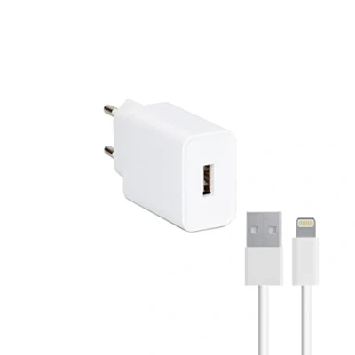 Image de Chargeur Mural + Câble Lightning MFI 2.1A Blanc