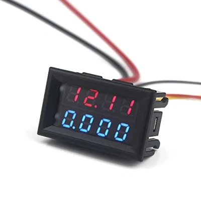 Image de Taikuwu 0.28&quot;4 bits DC0 100V 10A Voltmètre Ampèremètre Bleu + Rouge LED Amp double Jauge