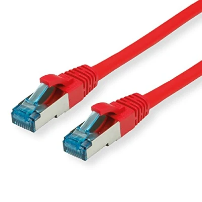 Image de VALUE Cordon LAN Cat 6A Component Level Câble réseau S/FTP Ethernet avec connecteur RJ45 rouge 2 m